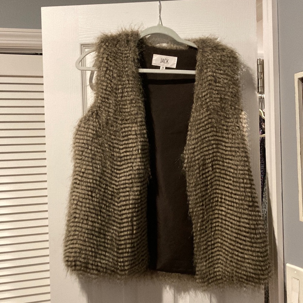 Faux fur vest